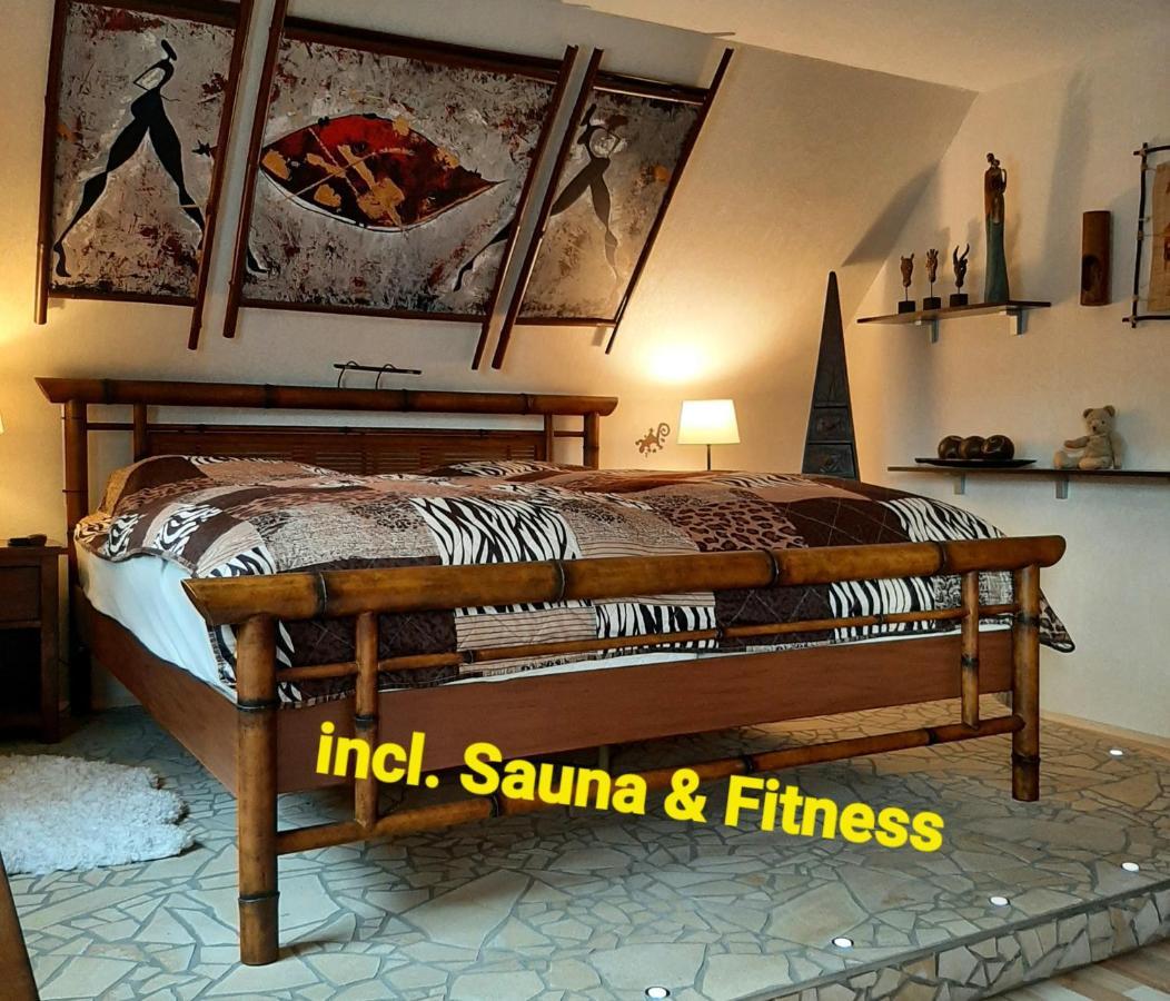 Ferienwohnung Fitness Entspannung Sauna im Westerwald Derschen Exterior foto