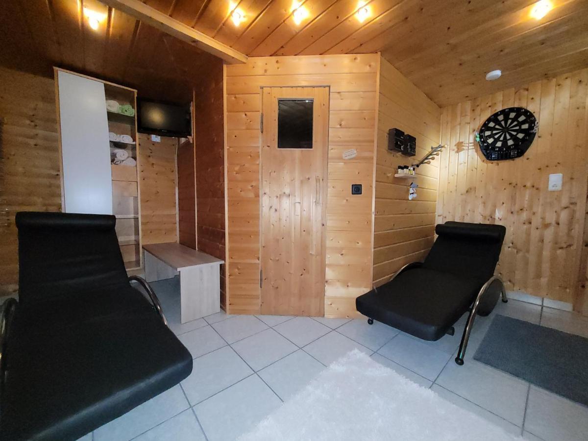 Ferienwohnung Fitness Entspannung Sauna im Westerwald Derschen Exterior foto