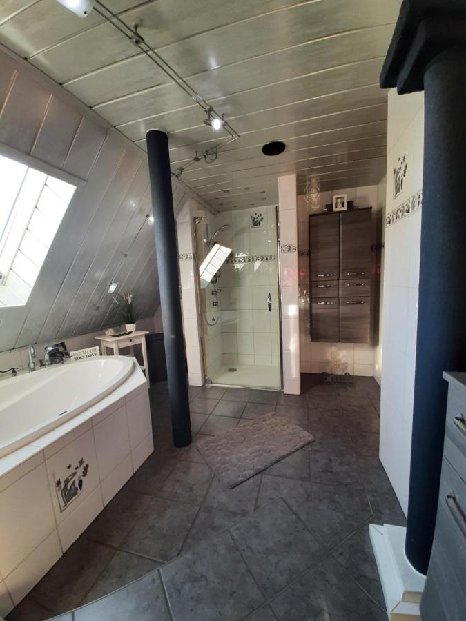 Ferienwohnung Fitness Entspannung Sauna im Westerwald Derschen Exterior foto