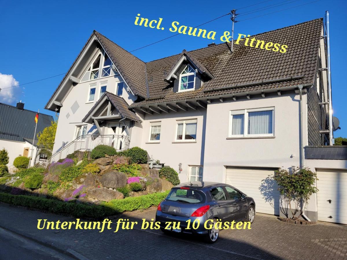 Ferienwohnung Fitness Entspannung Sauna im Westerwald Derschen Exterior foto
